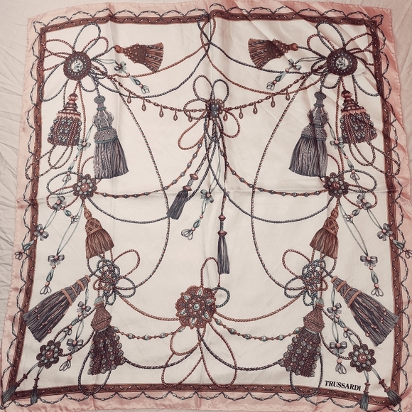 Trussardi Silk Scarf Large Square - Picture 3 of 17